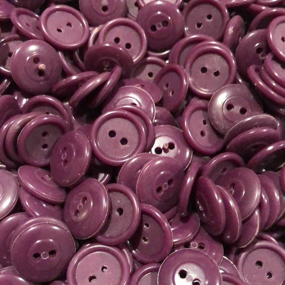 NWOT lot of 2 hole purple buttons - Picture 8 of 11